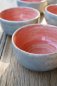 Preview: handgetöpferte rosa achatgraue Keramik Bowl